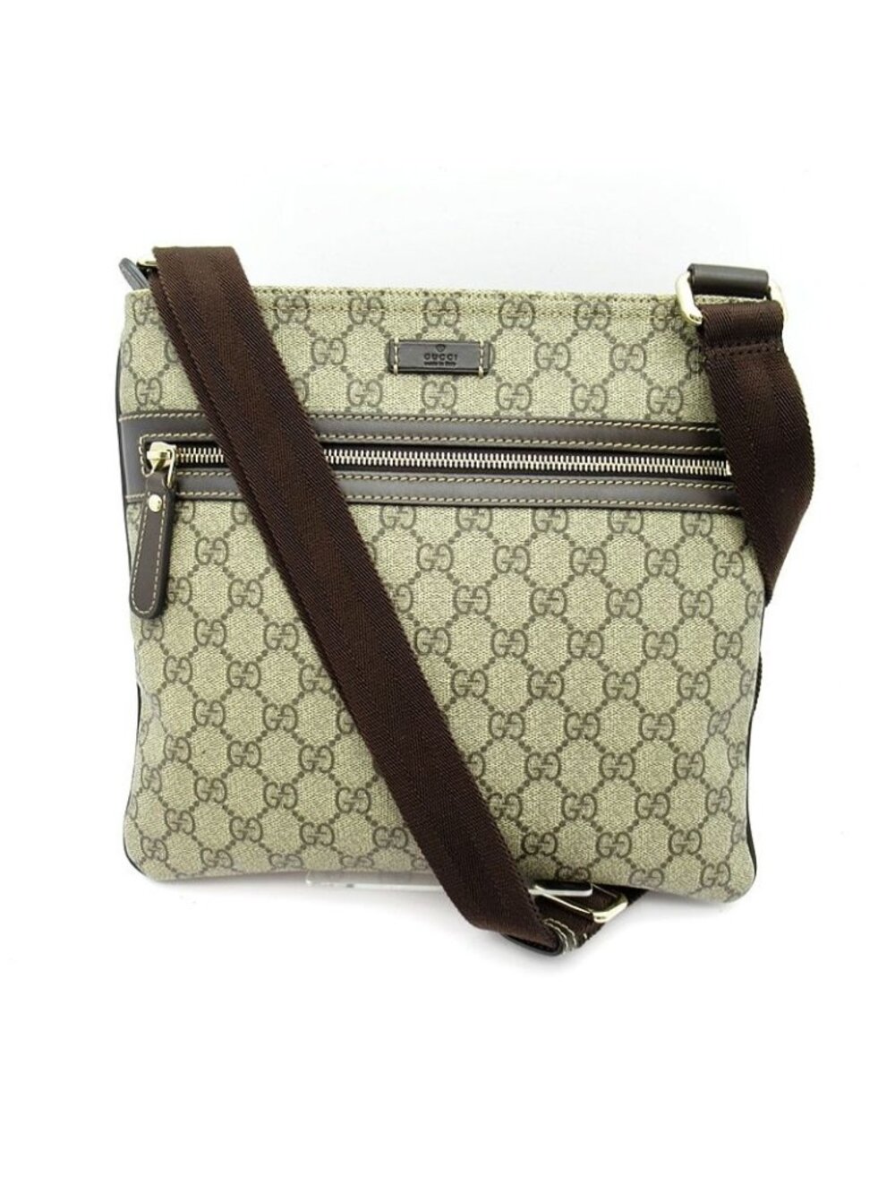 Gucci Shoulder Bag GG Supreme Brown